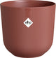 Elho jazz rond 26 bloempot voor binnen - woonaccessoire van 100% gerecycled plastic - ø 26 x h 24.2 cm - toscaans rood