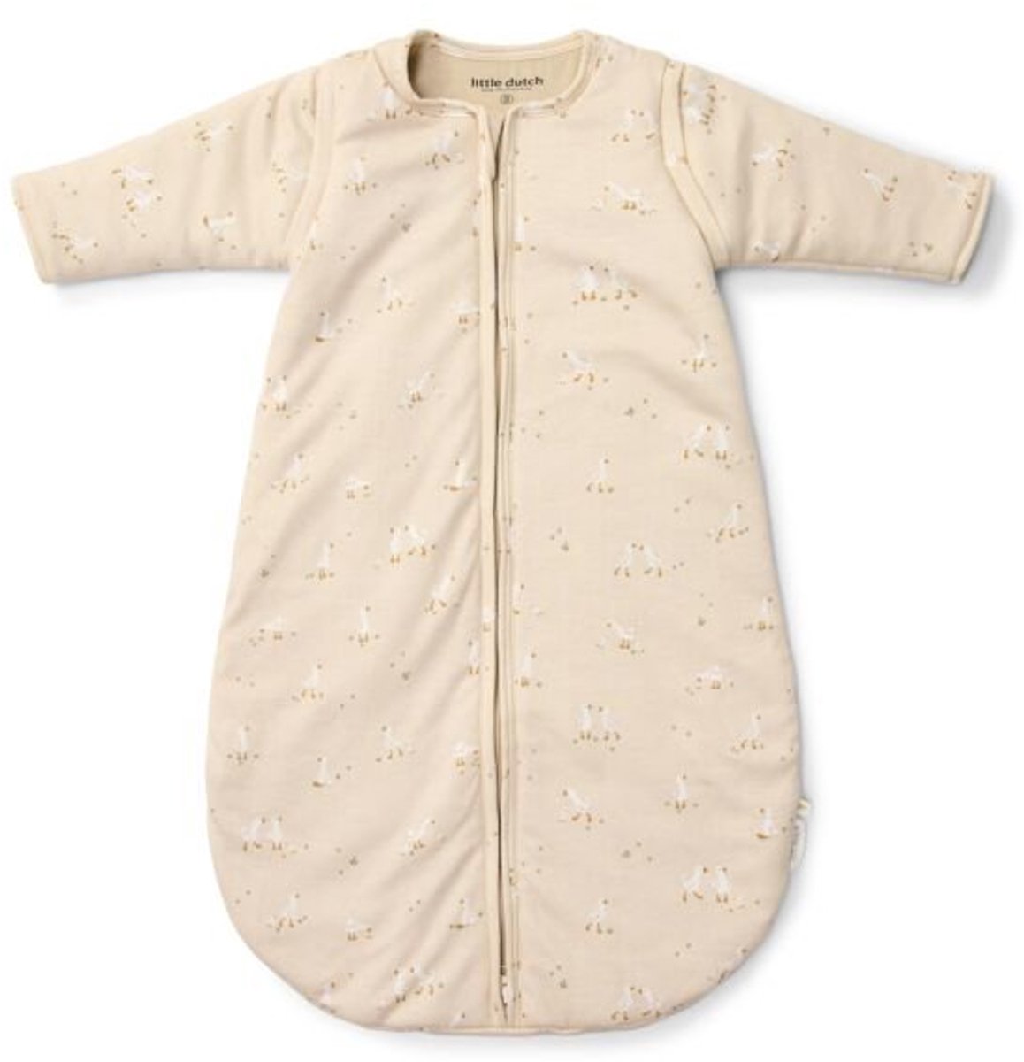 Little dutch slaapzak winter – beige – maat 60 cm – newborn naturals – little goose