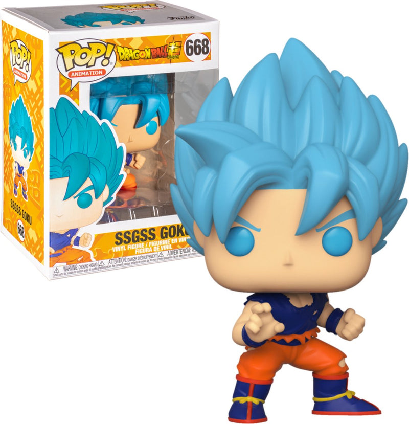 Funko pop dragon ball z #668 ssgss goku edición especial vinilo