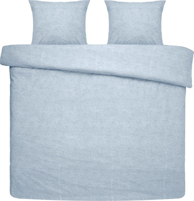 Damai ebba 2-person duvet cover set 200x200cm organic cotton light blue + 2 pillowcases 60x70
