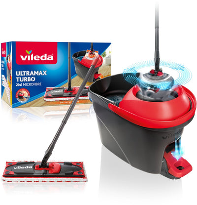 Set completo Vileda ultramax turbo - per tutti i tipi di pavimenti - pulizia comoda ed ergonomica