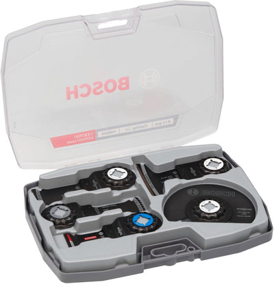 Bosch professional multifunctioneel gereedschap accessoires zaagset 5-delig ( 2608669093 ) starlock + koffer