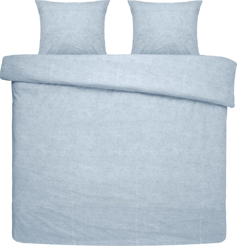 Copripiumino Damai ebba - cotone biologico - 240x200 220 cm - blu tenue + 2 federe 60x70