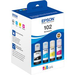 Juego de cartuchos de tinta ecotank epson 102 4 colores