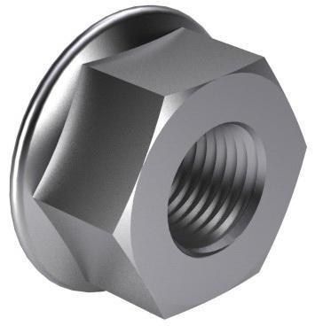Tuerca con brida m14 d6923 clase 8 elvz | 100 piezas