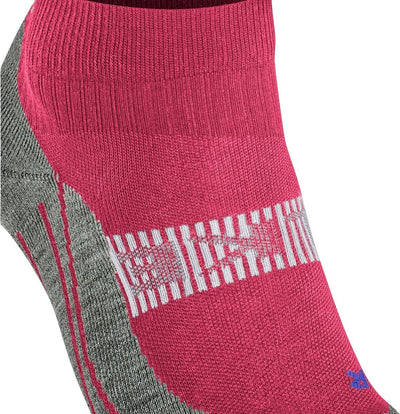 Falke ru4 cool calzini corti da corsa in materiale funzionale antivesciche da donna rossi - taglia 41-42