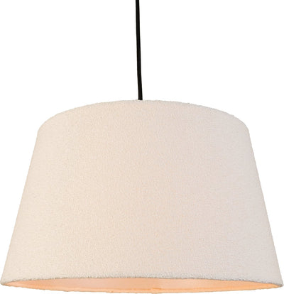 Lámpara colgante Eglo febres - e27 - ø 35 cm - blanco y negro - tela osito