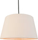 Lampada a sospensione Eglo febres - e27 - ø 35 cm - bianco e nero - tessuto orsetto