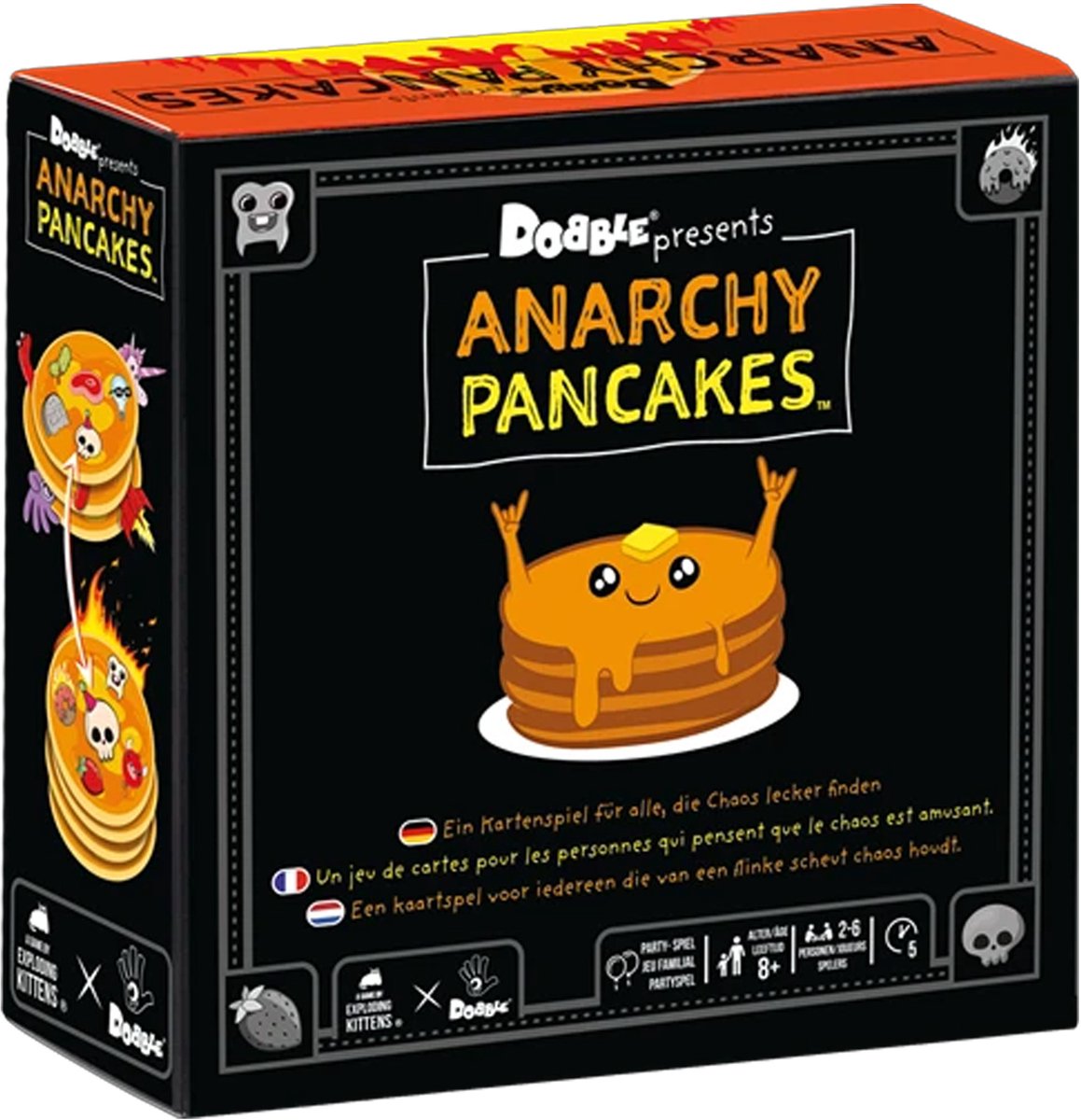 Gioco di carte Asmodee Dobble Anarchy Pancakes