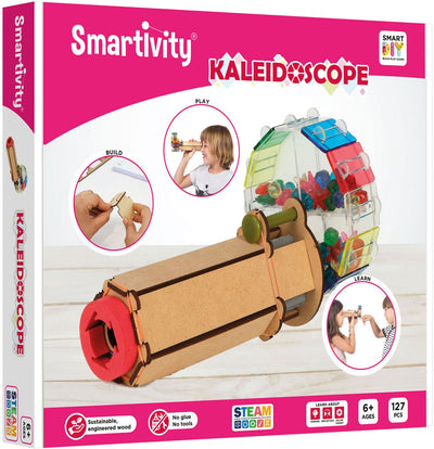 Caleidoscopio meccanico Smartivity - Kit di costruzione 3D in legno Caleidoscopio - Costruzione di modelli di giocattoli sostenibili - Regalo per giovani - da 8 anni ad adulti