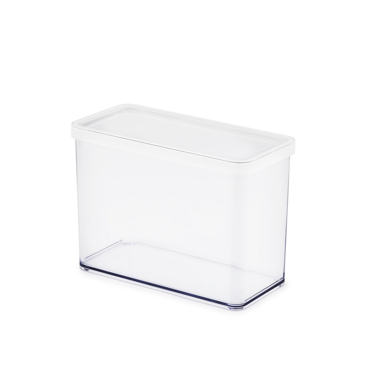Rotho loft voedselbewaardozen - met witte siliconenafdichtring - 2,1 liter - transparant