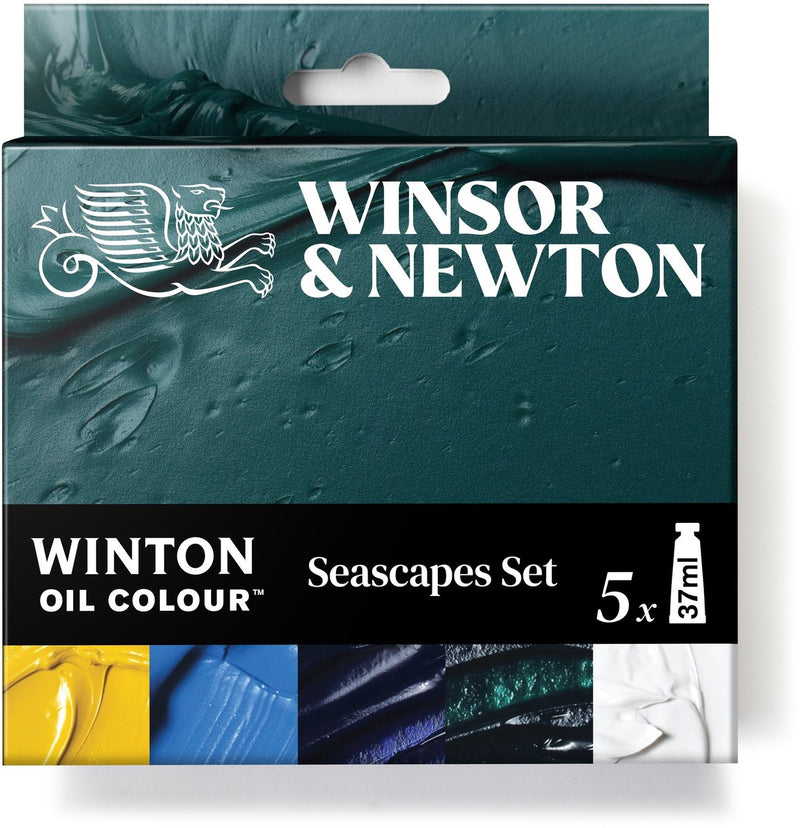 Winsor Newton 1490715 Winton Set di dipinti a olio Seascape 5x37ml – Pittura a olio per paesaggi di mare, cielo
