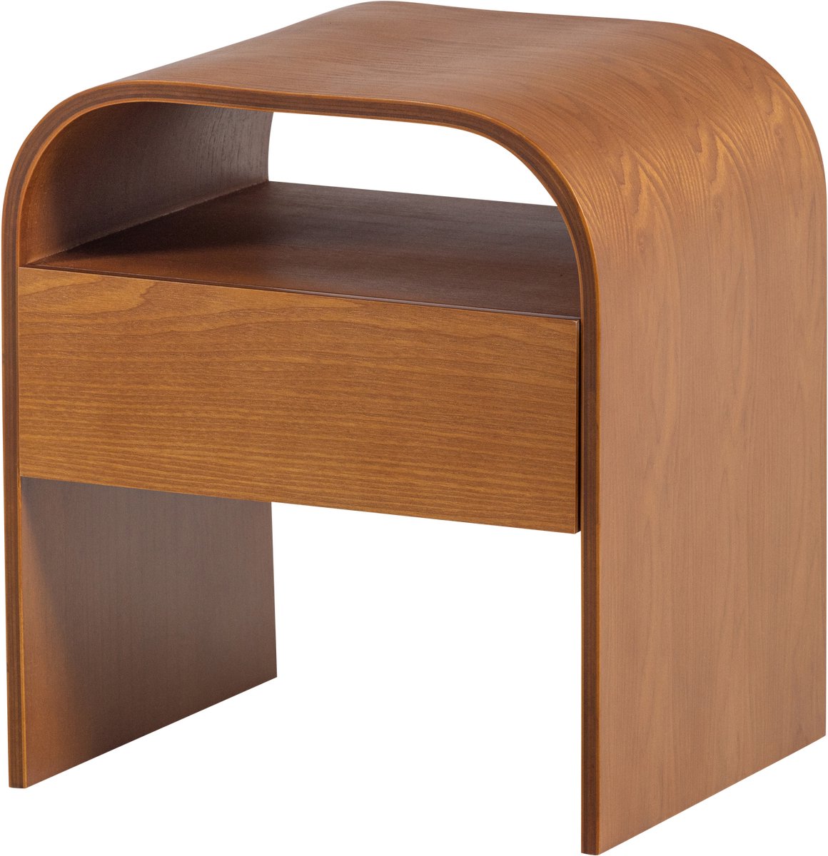 Mesita de noche Woood momo - madera - marrón - 45x40x34
