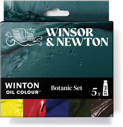 Winsor Newton 1490714 Winton Oil Painting Set Botanic 5x37ml – Oil Painting for Floral Landscapes
