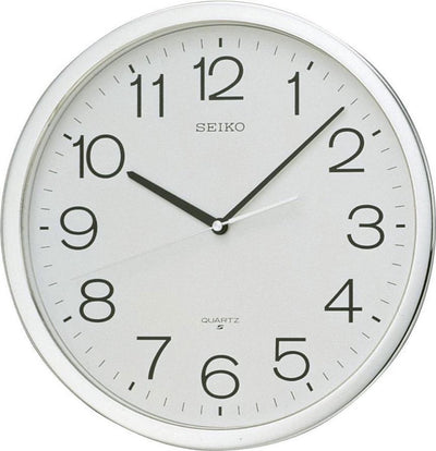 Seiko wandklok qxa020s - wit rond 36cm - kunststof