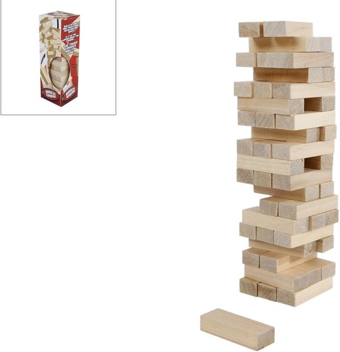 Toys Amsterdam wobble stacking tower wood, 48 pcs.