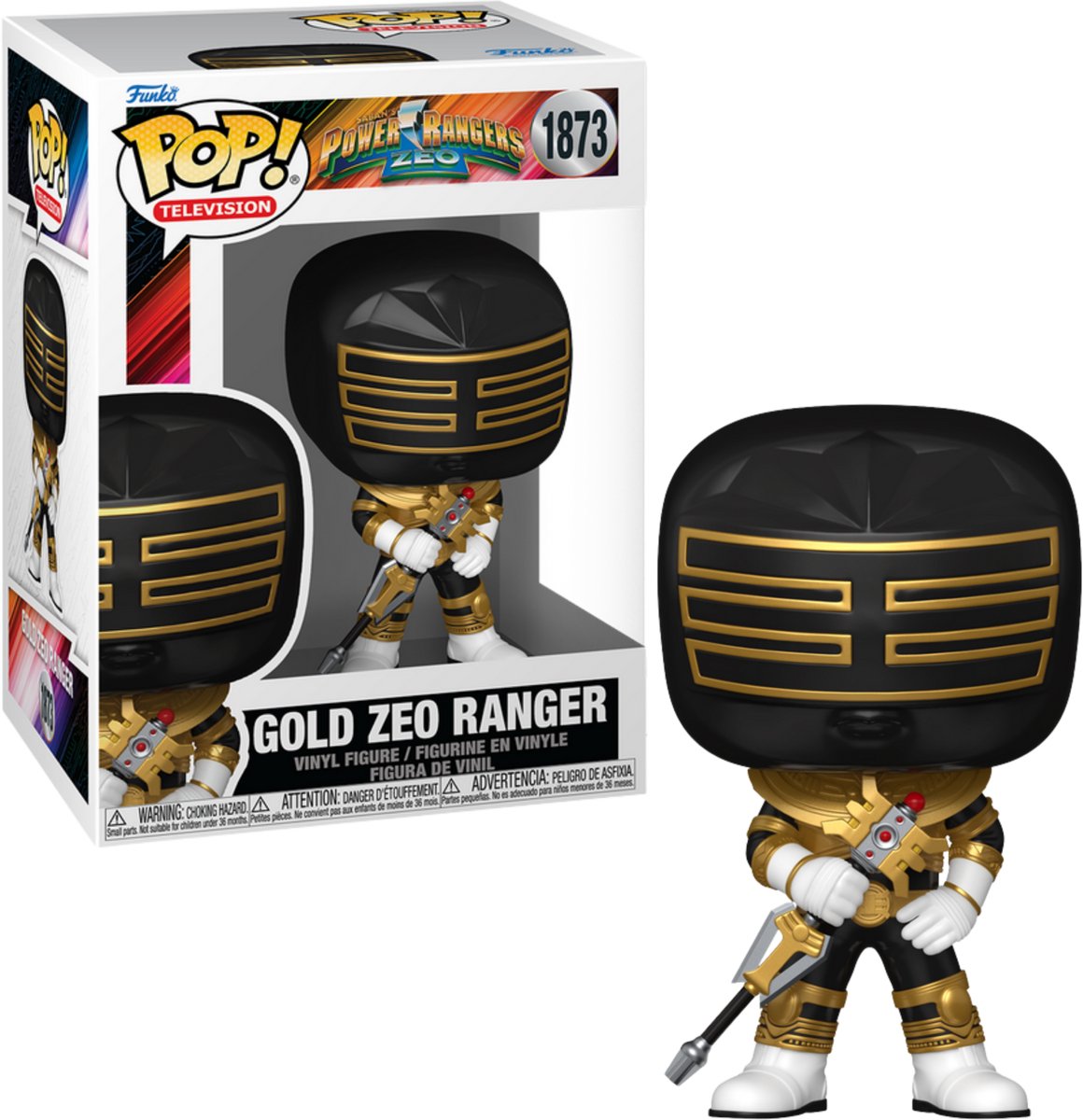 Funko Power Rangers Zeo Pop! film figura in vinile zeo ranger oro 9 cm pop! figura
