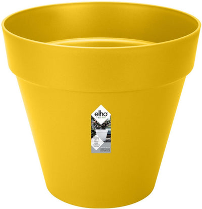 Elho loft urban rond 50 - bloempot voor buiten - ø 48.5 x h 44.5 cm - oker