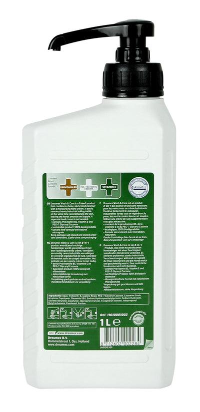Dreumex wash care jabón de manos 1 litro con bomba