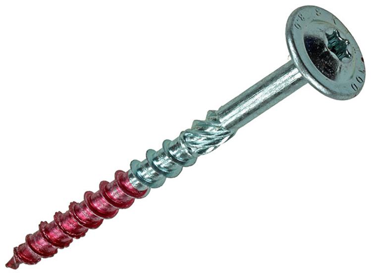 Rotadrill 1040015 - houtbouwschroef tellerkop vz tx 8.0x100mm(20) | 4 stuks