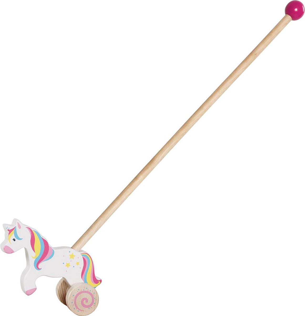 Goki Wooden Push Figure Unicorn