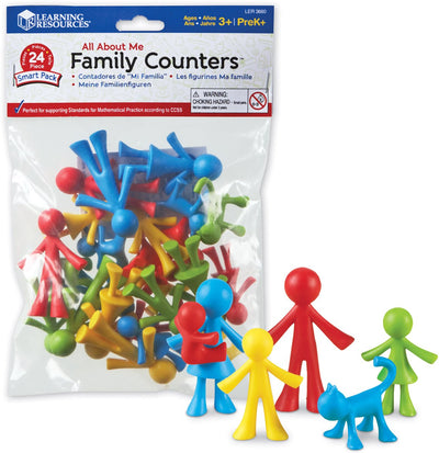 Learning resources all about me family counters™ smart pack (set of 24) - 3+