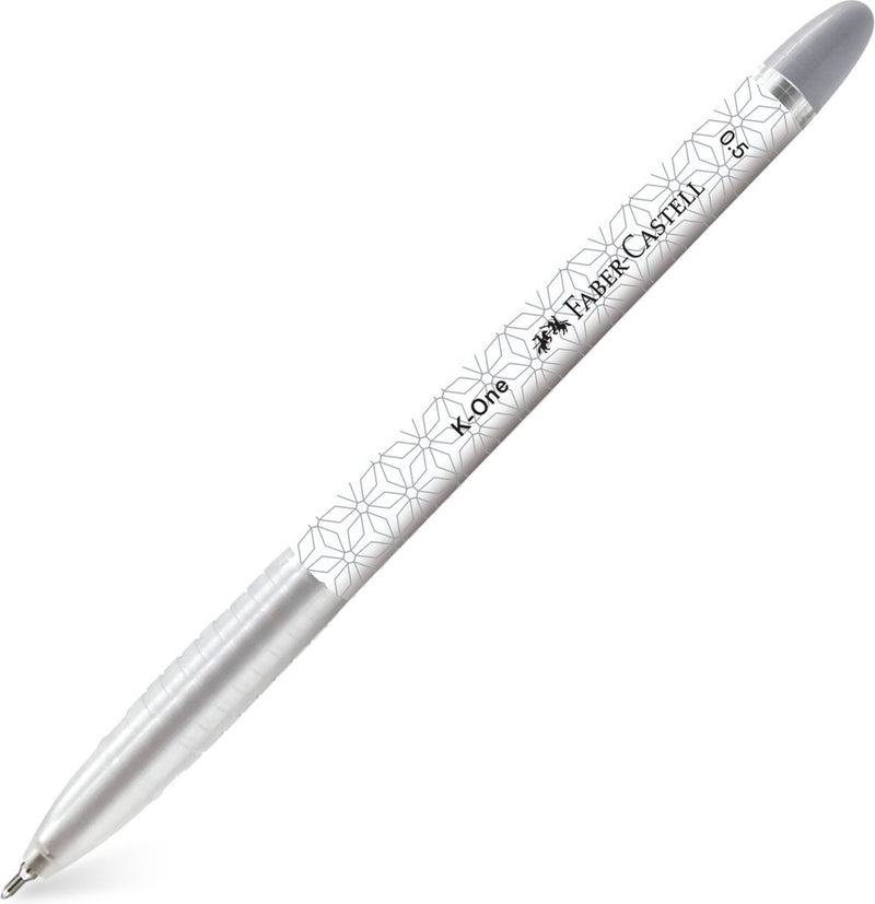 Penna a sfera Faber-castell - k-one - 0,5mm - nera - scatola da 10 pezzi - fc-642099