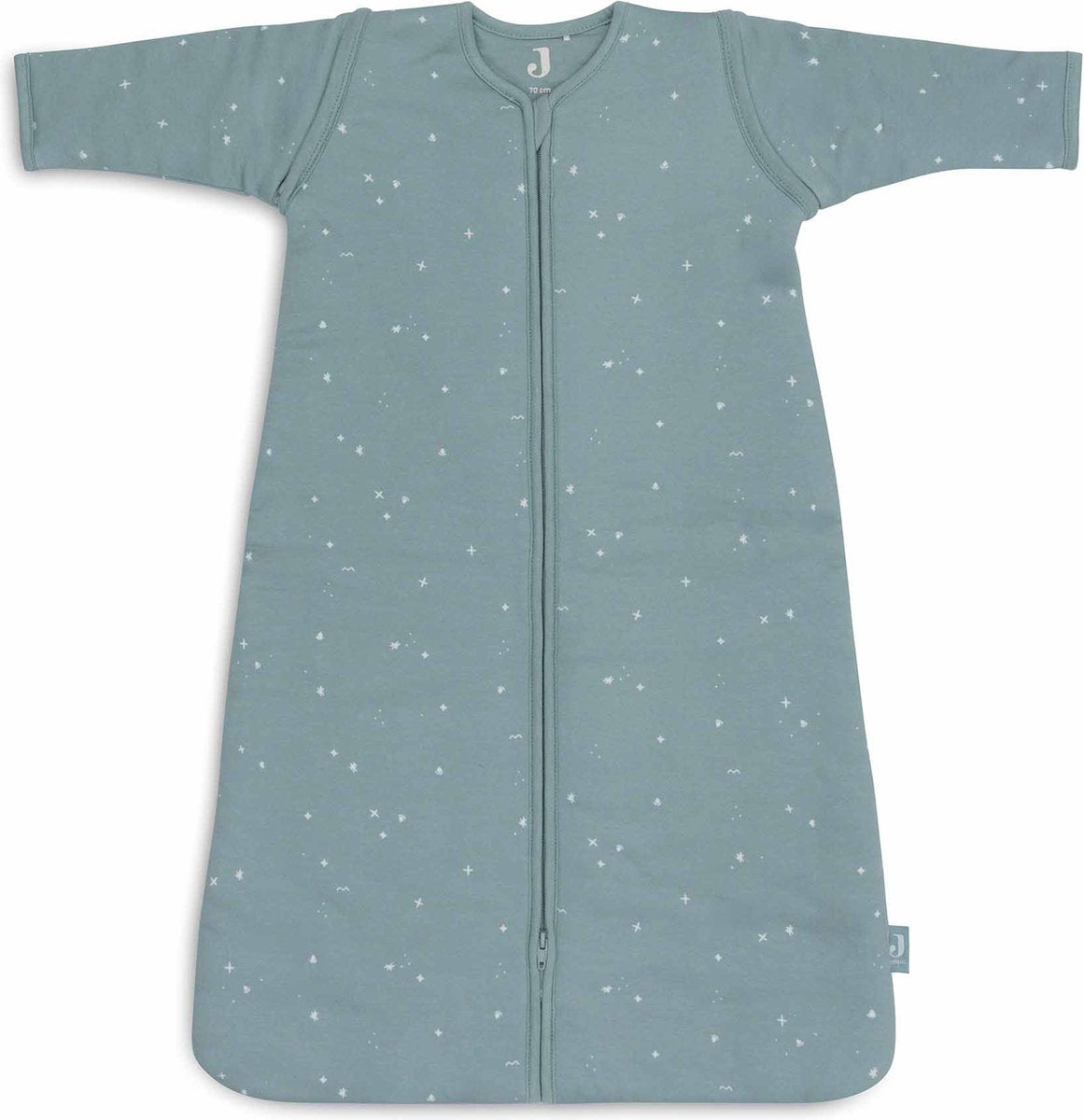 Saco de dormir para bebé Jollein invierno con manga desmontable 70 cm - verde mar centelleante - saco de dormir de invierno