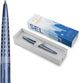 Parker jotter balpen | special edition | seoul blue met verchroomd detail | medium penpunt | blauwe inkt | geschenkverpakking