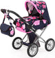 Bayer design - cochecito de muñecas city star - azul con estrellas