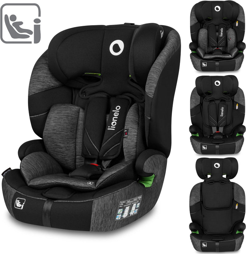 Lionelo levi one i-size - silla de coche 76-150 cm - grupo 0+ y 1 - sistema dri-seat - reposacabezas viscoelástico ajustable - protección lateral reforzada - fijación FWF - cómodos reposabrazos - asiento ancho con espuma EPE - R129 - cinturón