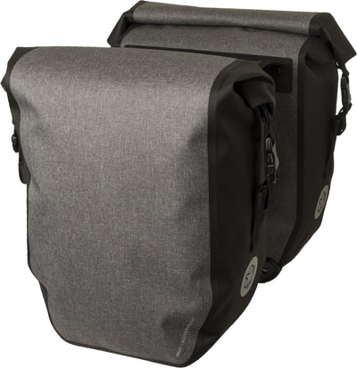 Agu clean doble bolsa para bicicleta refugio grande gris