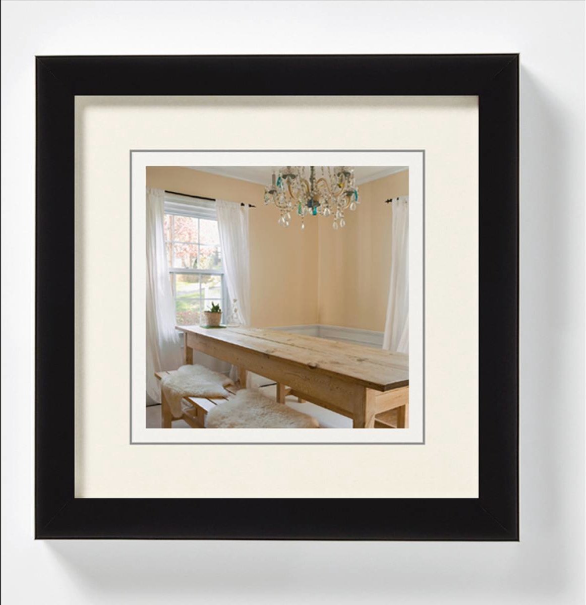 Peperoni Walther - cornice in legno - misura foto 13x13 cm - nero