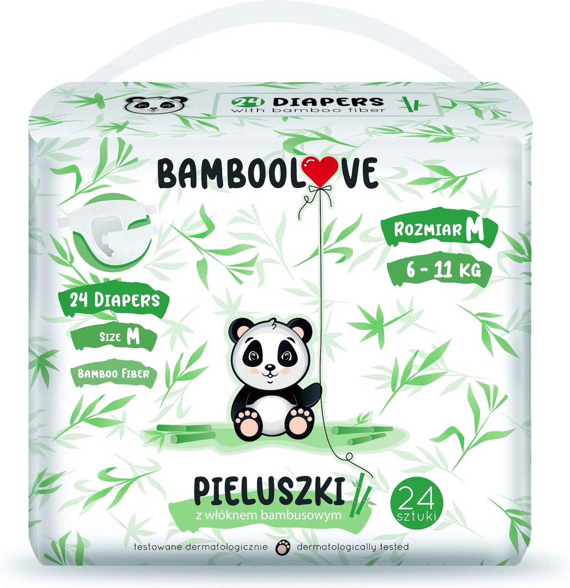Bamboo love bamboe luiers maat m | 3 pakken | bamboelove | baby's