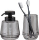 Sealskin mood - set bagno - dispenser sapone 380 ml - bicchiere portaspazzolini - grigio