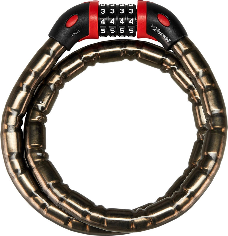 Lucchetto a cavo Masterlock - lucchetto a combinazione - acciaio rinforzato - 1 m x 18 mm - 8226eurdpro