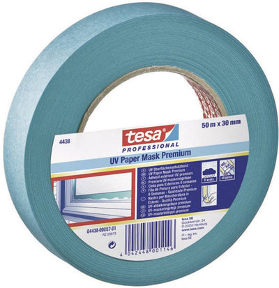 Tesa premium 04438-00012-00 cinta adhesiva krepp azul (largo x ancho) 50 m x 19 mm 1 pieza(s)
