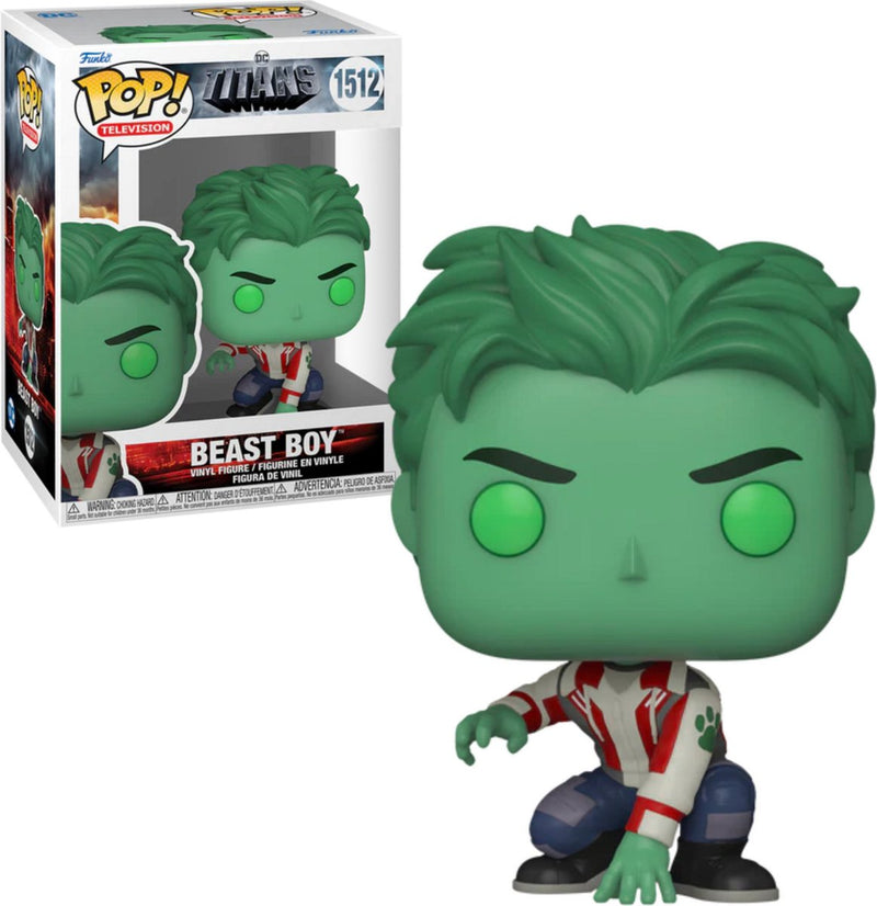 Funko titanes temporada 1 - figura de vinilo chico bestia 1512 pop! multicolor