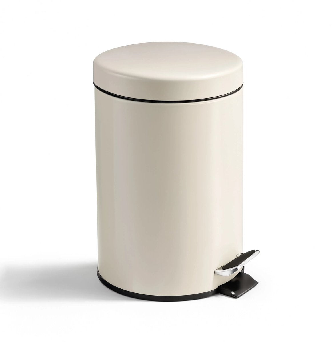 Silenzio. living hush living - pattumiera da 3 l in metallo - coperchio con chiusura ammortizzata - secchio interno rimovibile - extra compatto - per WC e bagni più piccoli - su