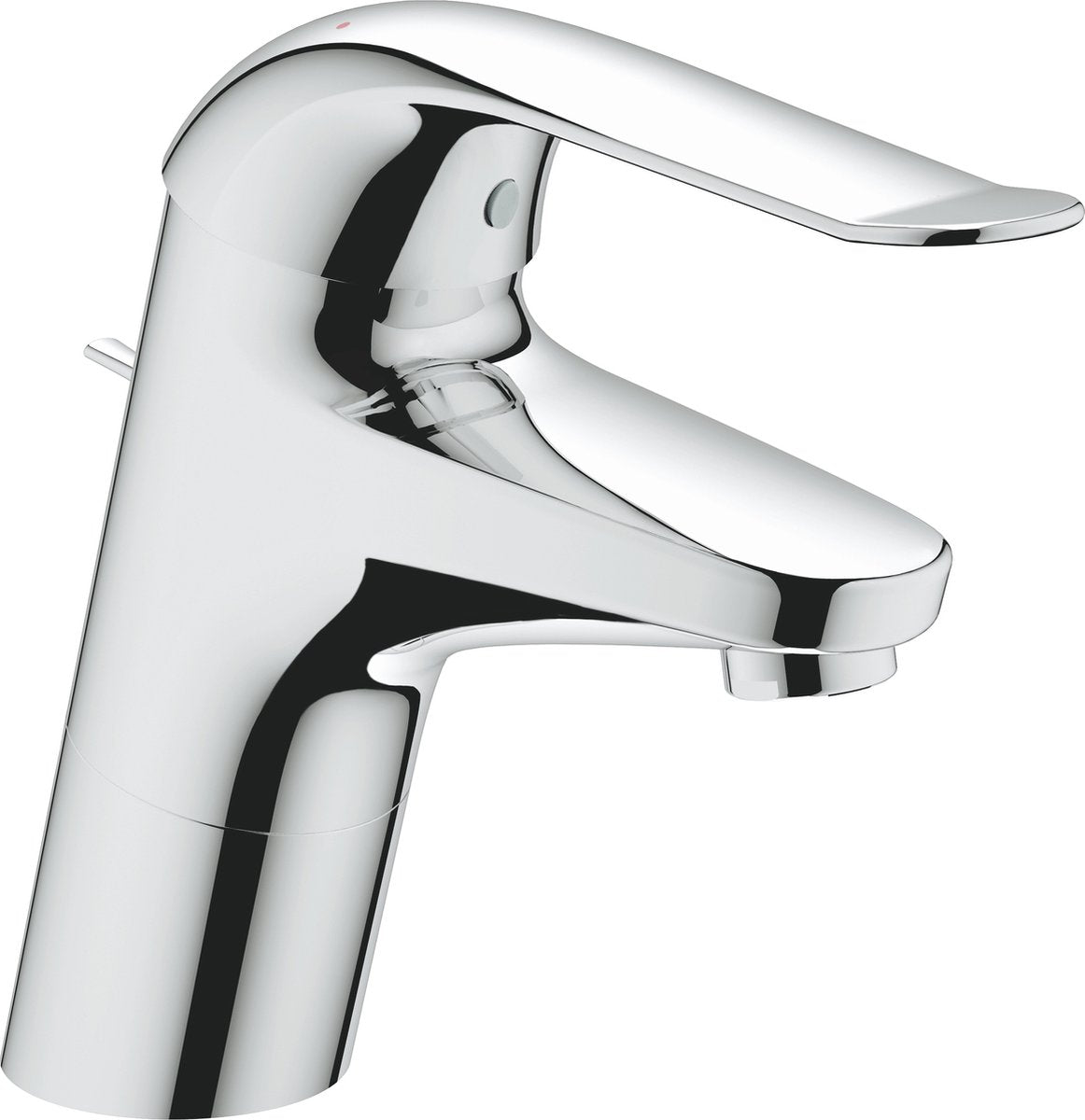 Grohe eurosmart cares washbasin tap with chrome waste