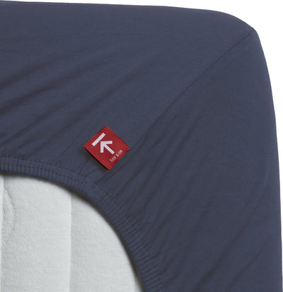 Beddinghouse - jersey elasticizzato - lenzuolo con angoli - 160x220 cm - blu - qualità premium