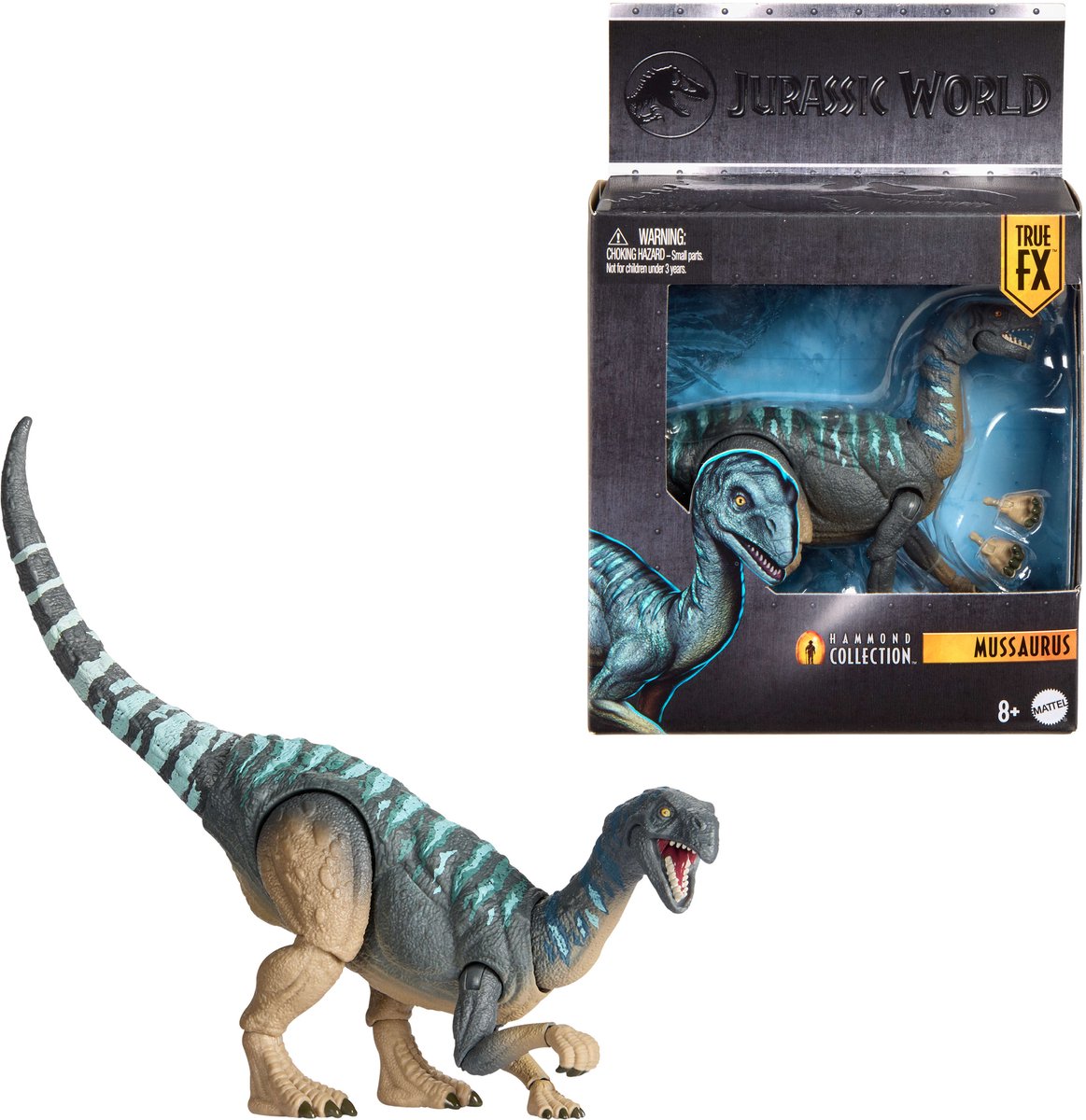 Mattel Jurassic World Collezione Hammond Action Figure Mussaurus Action Figure