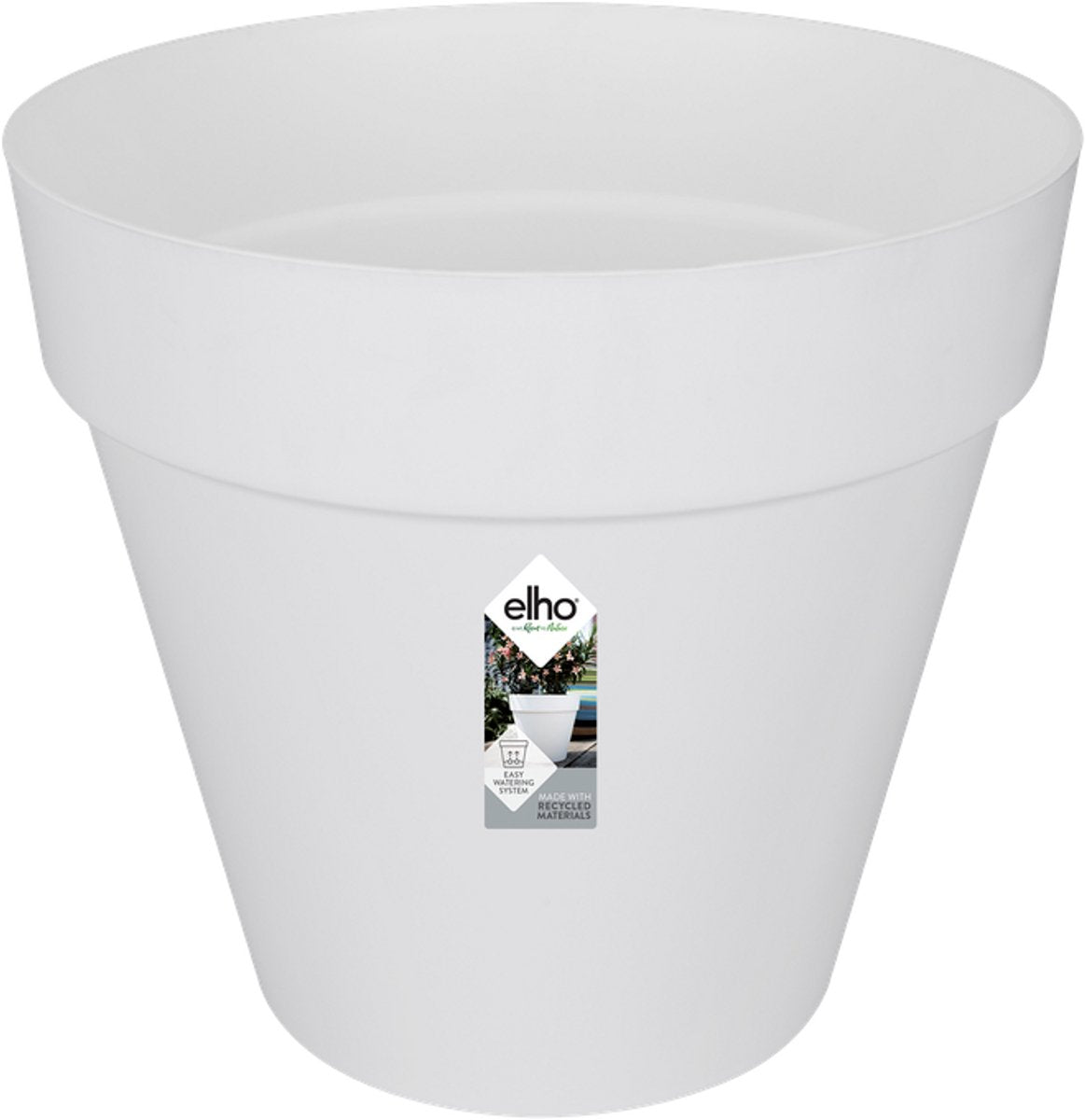 Elho loft urban rond 50 - bloempot voor buiten - ø 48.5 x h 44.5 cm - wit