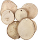 Dischi in legno con foro dell'azienda Creativ, d 40-70 mm, dimensione del foro 4 mm, spessore 5 mm, ca. 250 gr, 25 pezzi 1 scatola
