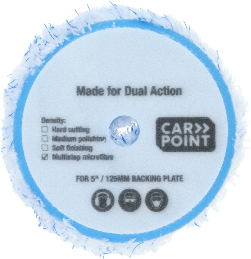 Cuscinetti in microfibra multistep Carpoint 125mm 5 - 2 pezzi - pulire manualmente dopo l'uso