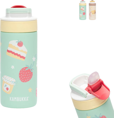 Borraccia termica Kambukka Lagoon per bambini 400ml picnic party - con cannuccia integrata - borraccia per bambini - bicchiere per la scuola