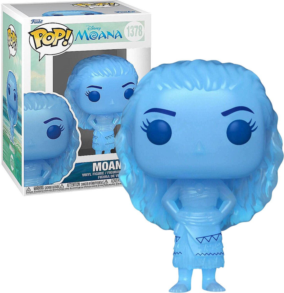 ¡Funko pop! moana - moana azul translúcido exclusivo de nosotros