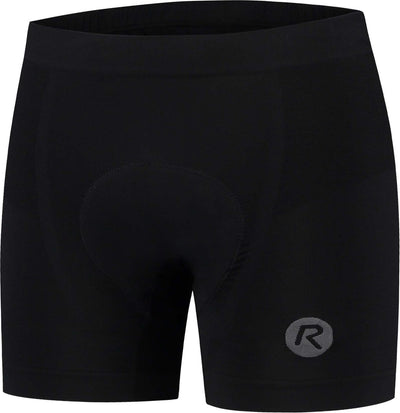 Calzoncillos ciclistas sin costuras Rogelli unisex - con badana - negro - s m