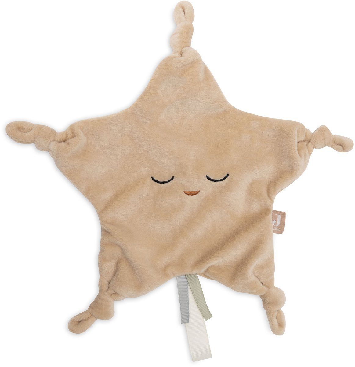 Jollein - speendoekje little star - speenknuffel baby - 100% polyester - biscuit