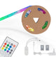 Briloner leuchten magic - led strips - 2311090 - rgbic digitale kleuren - muzieksensor - inkortbaar - incl. afstandsbediening - 300 x 10 cm (lxb)